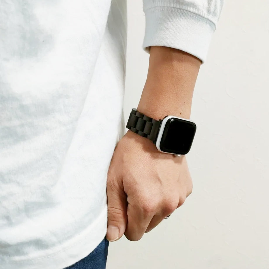 AppleWatch 天然木バンド 20mm Sandalwood 　アップルウォッチ 使い込むほど艶がでる木製バンド