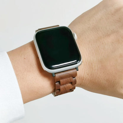 AppleWatch 天然木バンド 20mm Walnut 　アップルウォッチ 軽量