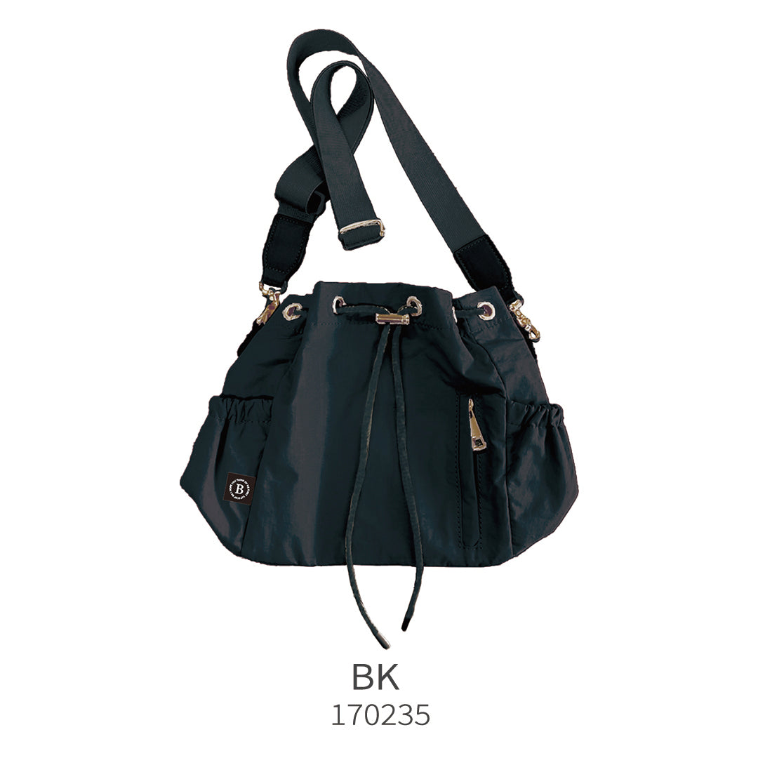 BESTIE ベスティ ドローストリングショルダー BK