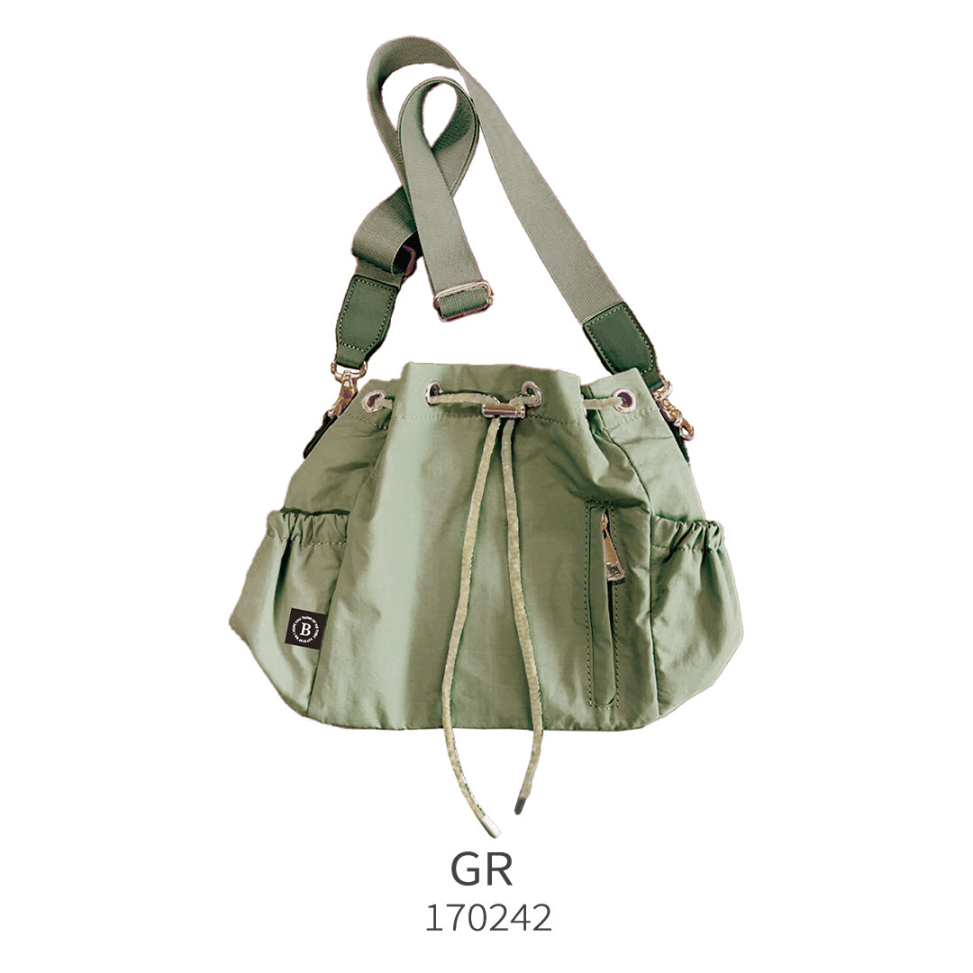 BESTIE ベスティ ドローストリングショルダー GR
