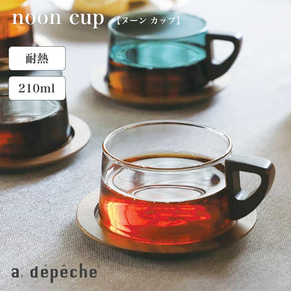 a.depeche(ア.デペシュ) noon cup ヌーン カップ 耐熱ガラスマグカップ
