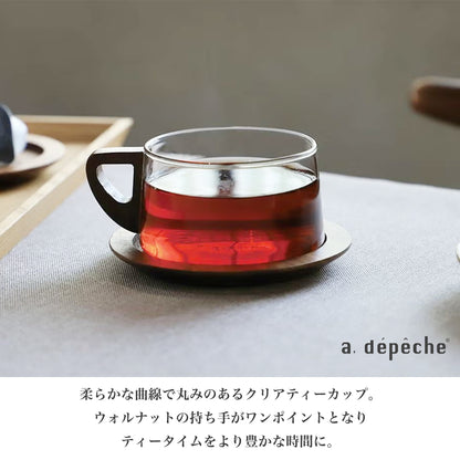 a.depeche(ア.デペシュ) noon cup ヌーン カップ ガラス×天然木