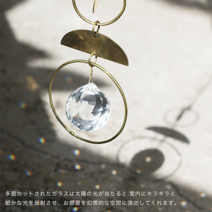 ブラス＆ガラス オーナメント (4タイプ) in bloom ガラス製