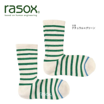 rasox ラソックス コットン 春夏カラー L字型靴下 足にフィットする快適ソックス 靴下