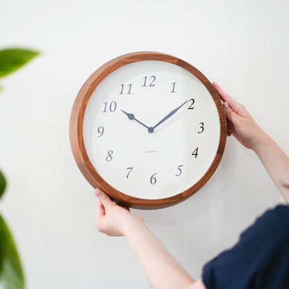 電波時計 Clair CLOCK WALNUT ナチュラル