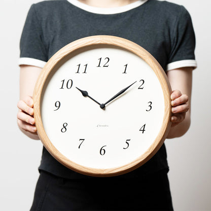 電波時計 Clair CLOCK OAK -renewal- Φ306×D34mm