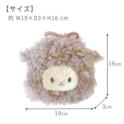 ペコラ（Pecora）フェイス巾着 ケーアイジャパン サイズ