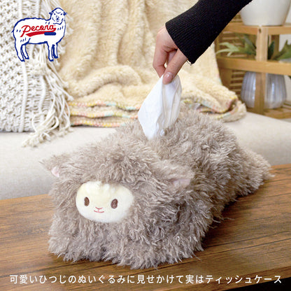 ペコラ（Pecora）ティッシュケース ケーアイジャパン ぬいぐるみティッシュケース