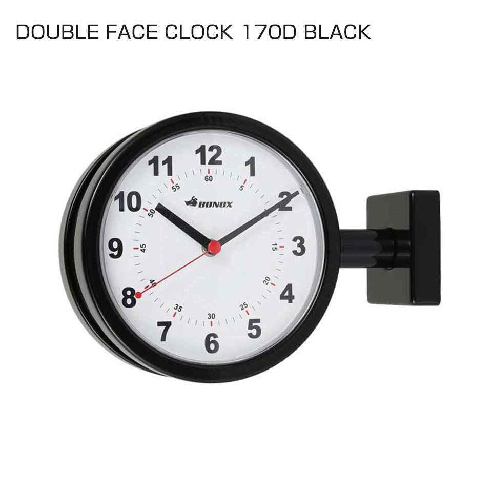 DOUBLE FACE CLOCK 170D BLACK ダブル フェイス クロック 170D ダルトン 掛時計